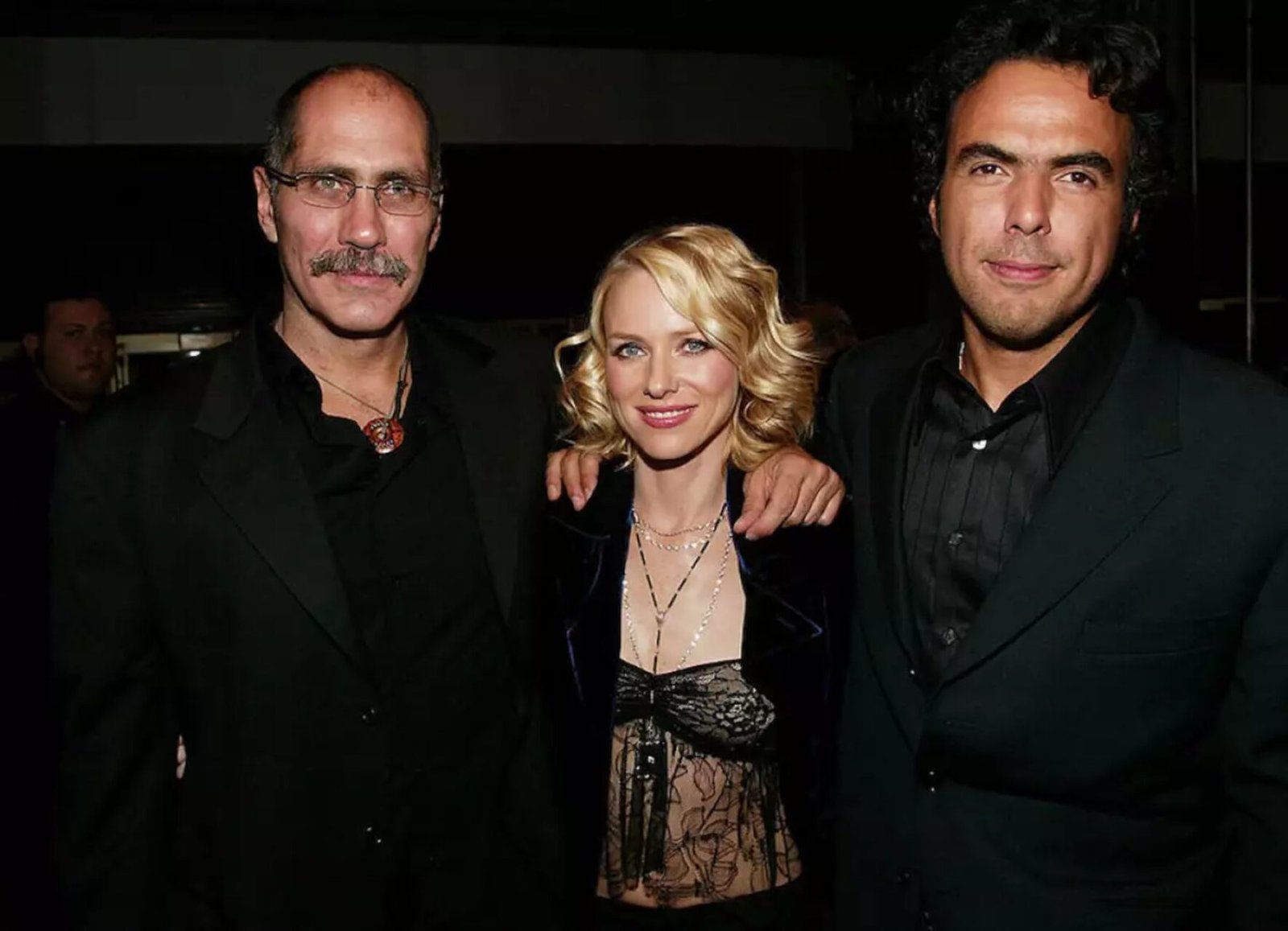 Guillermo Arriaga, Naomi Watts y Alejandro González Iñárritu