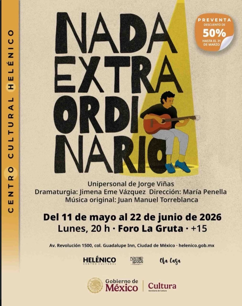 Poster de la obra Nada extraordinario