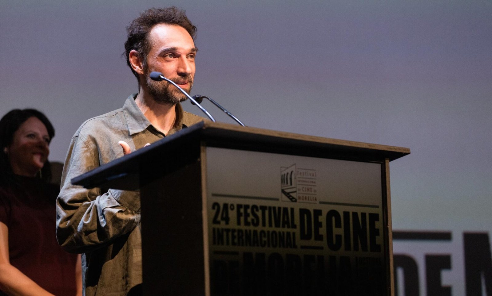 Nicolás Pereda en la clausura del FICM